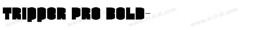 Tripper Pro Bold字体转换
